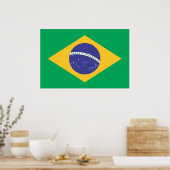 Flagge Brasiliens Poster (Küche)