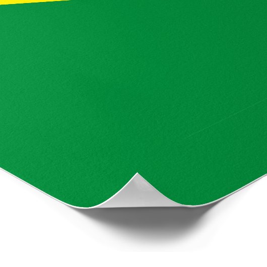 Flagge Brasiliens Poster (Ecke)