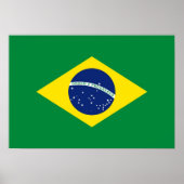 Flagge Brasiliens Poster (Vorne)