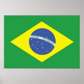 Flagge Brasiliens Poster (Vorne)