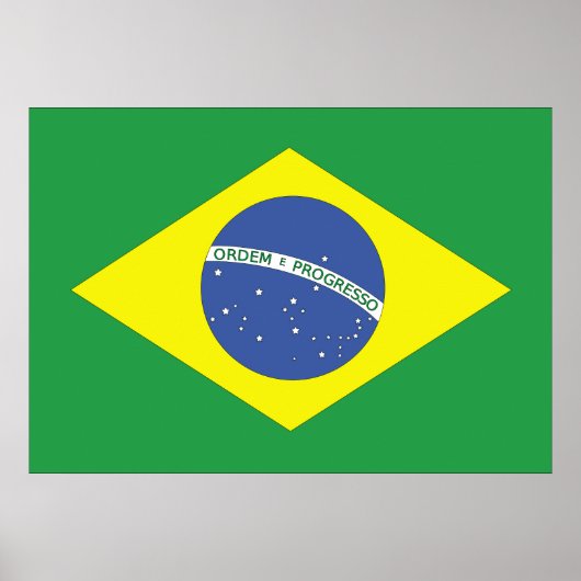 Flagge Brasiliens Poster (Vorne)