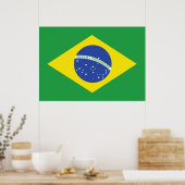 Flagge Brasiliens Poster (Küche)