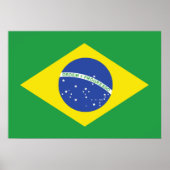 Flagge Brasiliens Poster (Vorne)