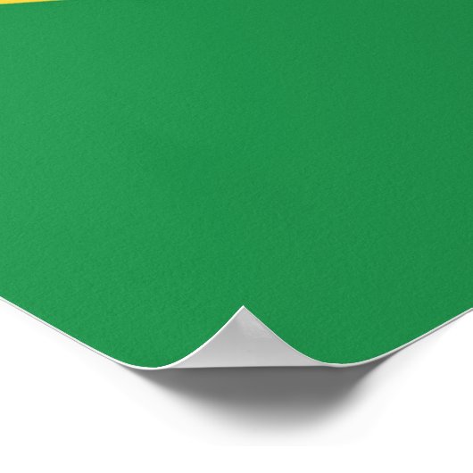Flagge Brasiliens Poster (Ecke)