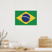 Flagge Brasiliens Poster (Küche)