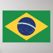 Flagge Brasiliens Poster (Vorne)