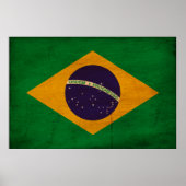 Flagge Brasiliens Poster (Vorne)