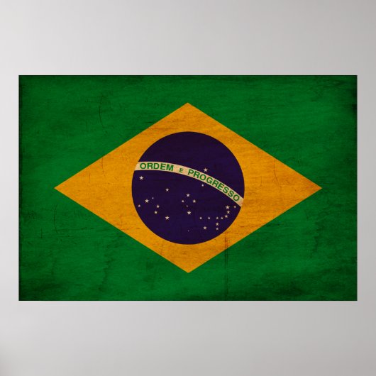 Flagge Brasiliens Poster (Vorne)
