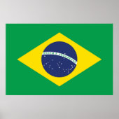 Flagge Brasiliens Poster (Vorne)