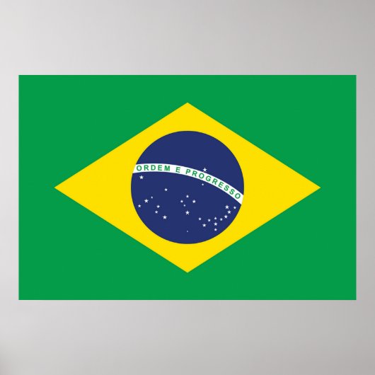 Flagge Brasiliens Poster (Vorne)