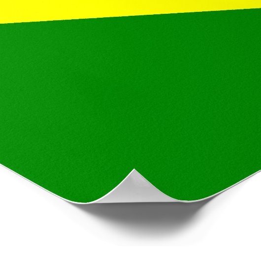 Flagge Brasiliens Poster (Ecke)