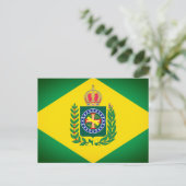 Flagge Brasiliens Postkarte (Stehend Vorderseite)