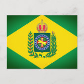 Flagge Brasiliens Postkarte (Vorderseite)