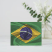 Flagge Brasiliens Postkarte (Stehend Vorderseite)