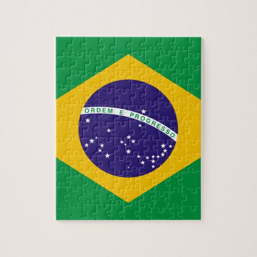 Flagge Brasiliens Puzzle (Vertikal)