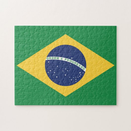 Flagge Brasiliens Puzzle (Horizontal)