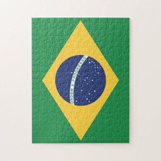 Flagge Brasiliens Puzzle (Vertikal)
