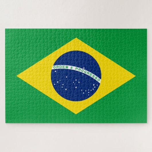 Flagge Brasiliens Puzzle (Horizontal)