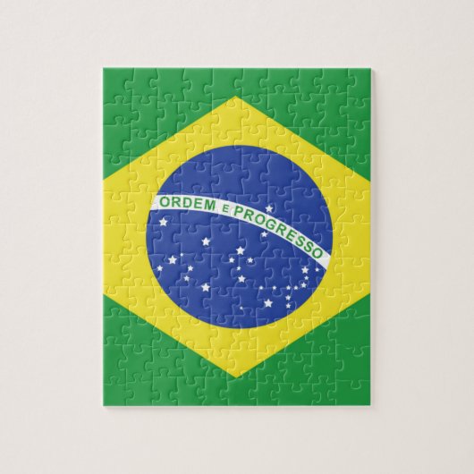 Flagge Brasiliens Puzzle (Vertikal)