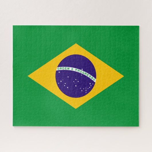 Flagge Brasiliens Puzzle (Horizontal)