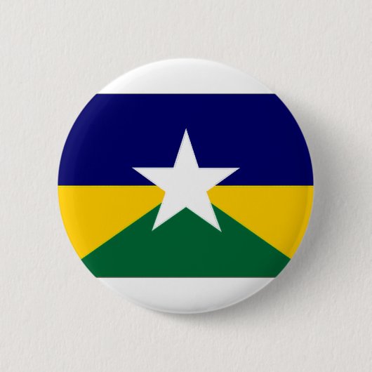 Flagge Brasiliens Rondonia Button (Vorderseite)