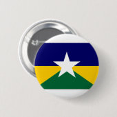 Flagge Brasiliens Rondonia Button (Vorne & Hinten)