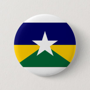 Flagge Brasiliens Rondonia Button