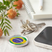 Flagge Brasiliens Schlüsselanhänger (Seite)