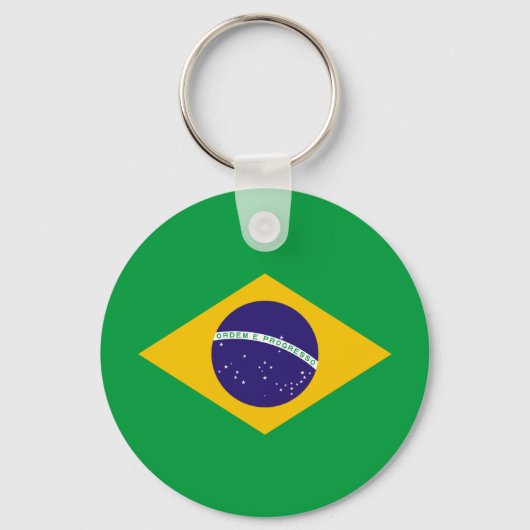 Flagge Brasiliens Schlüsselanhänger (Vorderseite)