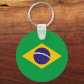 Flagge Brasiliens Schlüsselanhänger (Vorderseite)