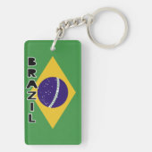 Flagge Brasiliens Schlüsselanhänger (Rückseite)