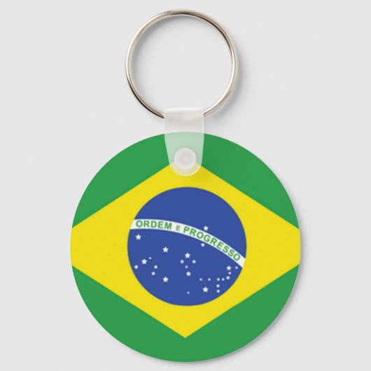 Flagge Brasiliens Schlüsselanhänger (Vorderseite)