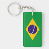 Flagge Brasiliens Schlüsselanhänger (Vorderseite)