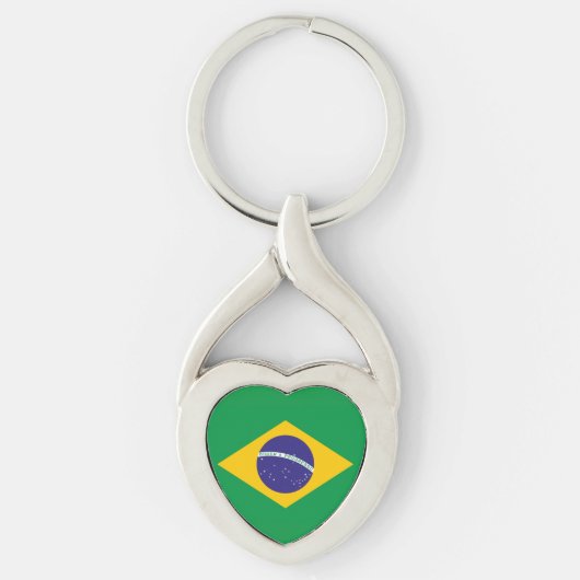 Flagge Brasiliens Schlüsselanhänger (Vorderseite)