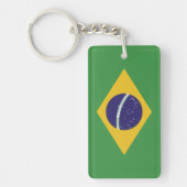 Flagge Brasiliens Schlüsselanhänger (Vorderseite)