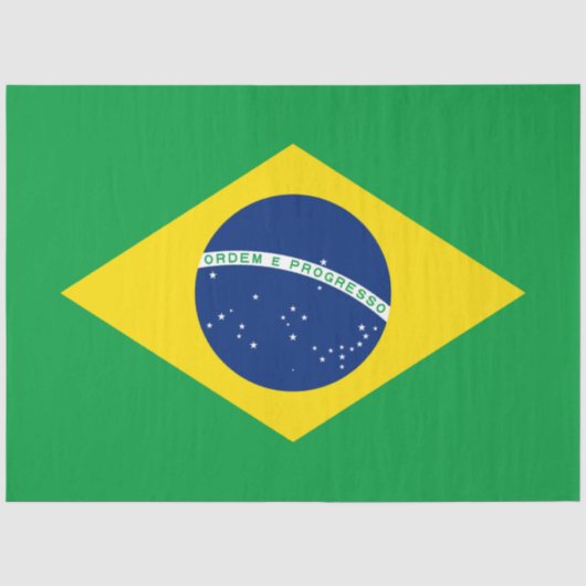 Flagge Brasiliens Seidenpapier (Vorderseite)