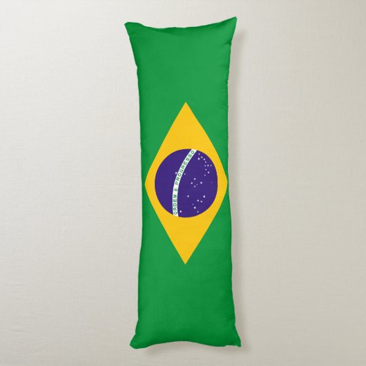 Flagge Brasiliens Seitenschläferkissen (Rückseite (Vertikal))