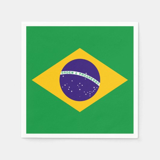 Flagge Brasiliens Serviette (Vorderseite)