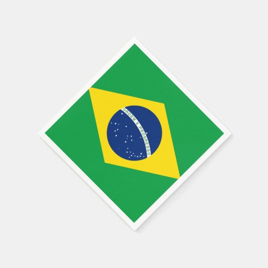 Flagge Brasiliens Serviette (Ecke)