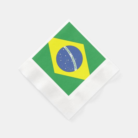 Flagge Brasiliens Serviette (Ecke)