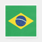 Flagge Brasiliens Serviette (Vorderseite)