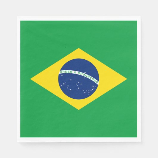 Flagge Brasiliens Serviette (Vorderseite)