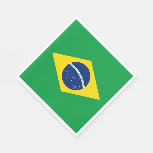 Flagge Brasiliens Serviette (Ecke)
