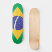 Flagge Brasiliens Skateboard (Vorderseite)