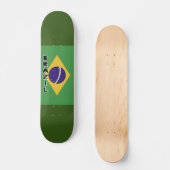 Flagge Brasiliens Skateboard (Vorderseite)