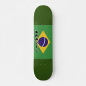 Flagge Brasiliens Skateboard (Vorne)