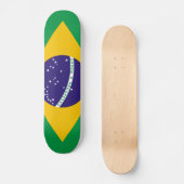 Flagge Brasiliens Skateboard (Vorderseite)