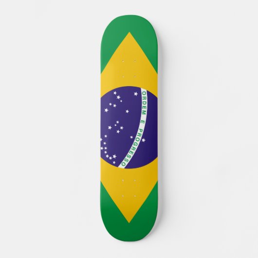 Flagge Brasiliens Skateboard (Vorderseite)
