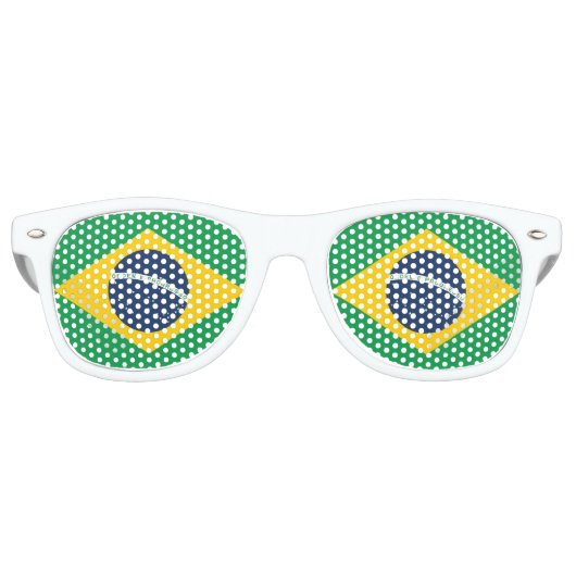 Flagge Brasiliens Sonnenbrille (Vorderseite)
