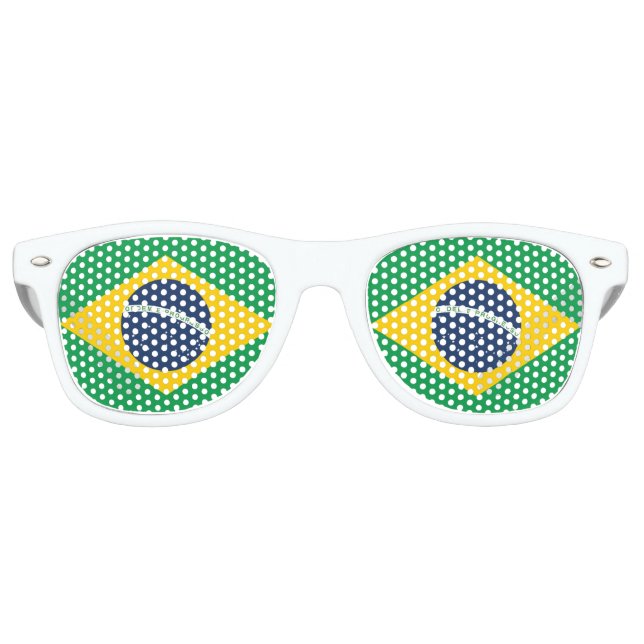 Flagge Brasiliens Sonnenbrille (Vorderseite)